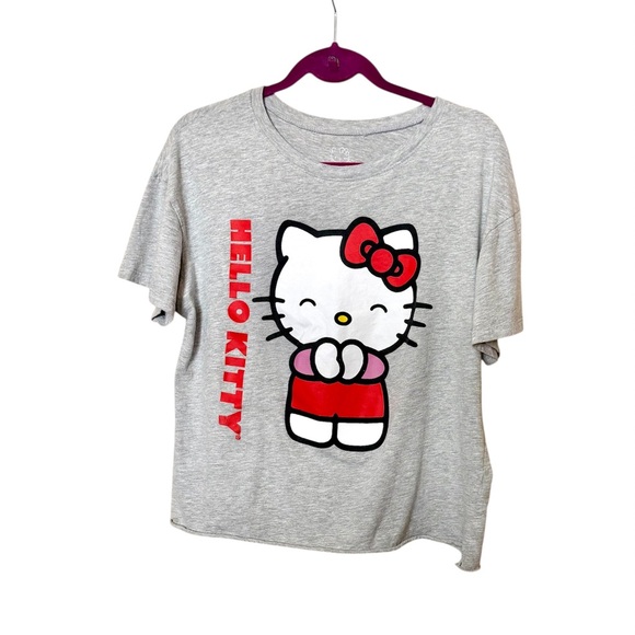 Hello Kitty Tops - Hello Kitty Graphic Front T-Shirt Sz XL